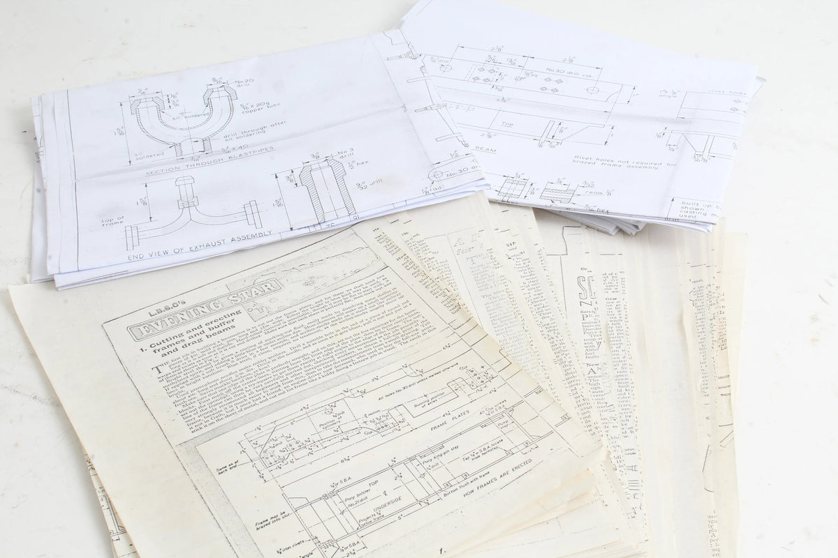 3 1/2 inch gauge 9F castings & drawings