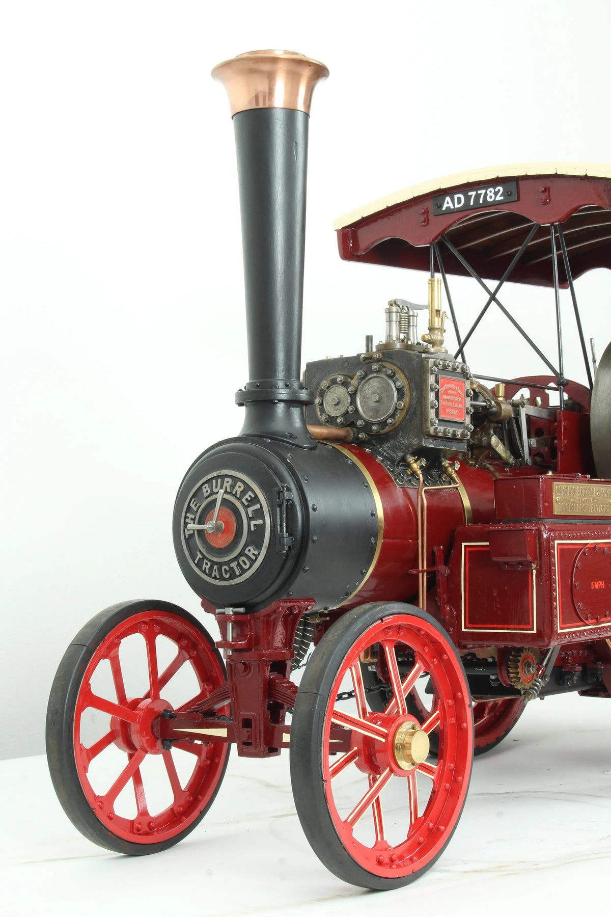 2 inch scale Burrell Gold Medal DCC tractor