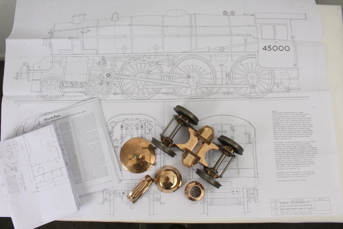 5 inch gauge LMS Black 5 for restoration