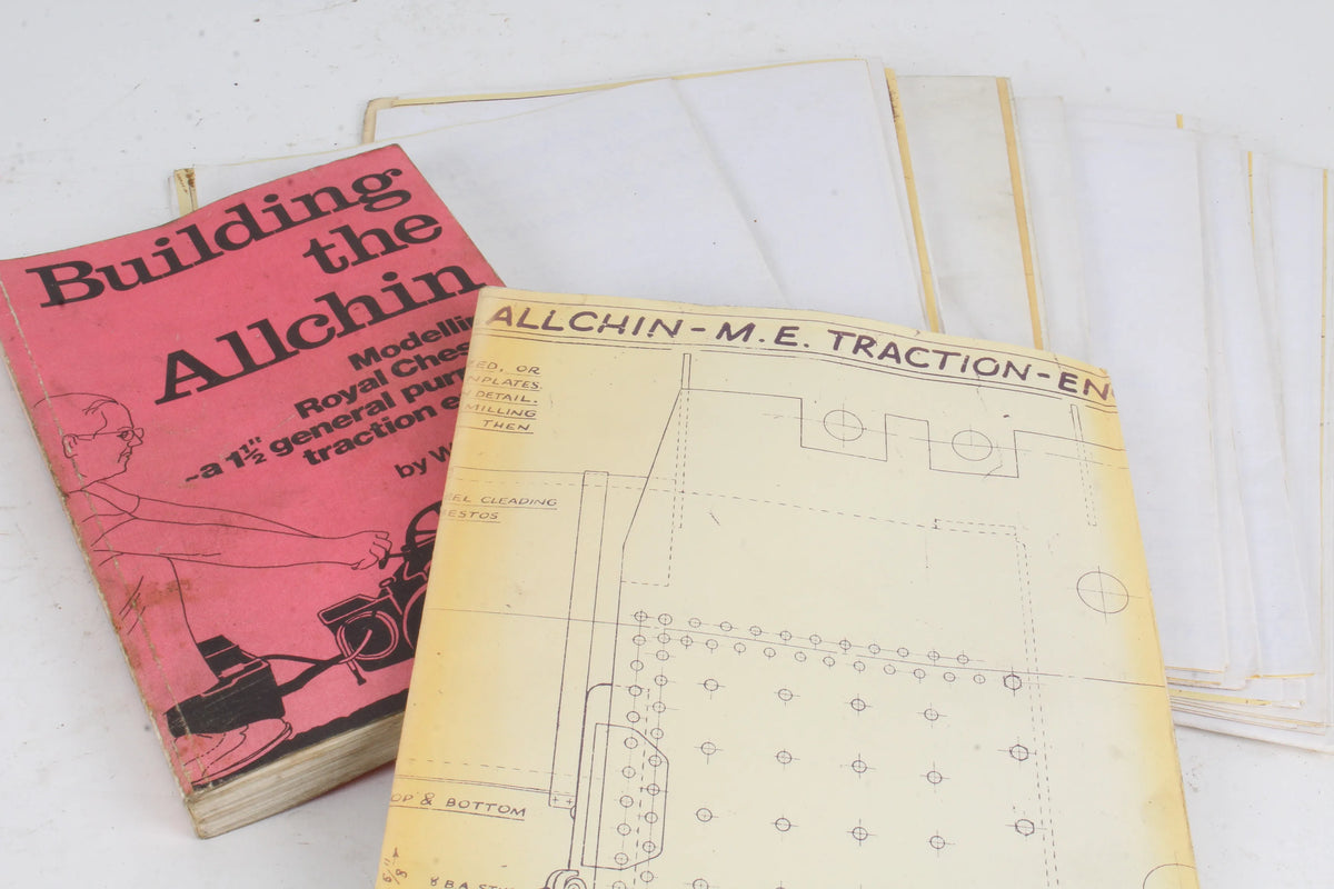 Part-built 1 1/2 inch scale Allchin agricultural engine