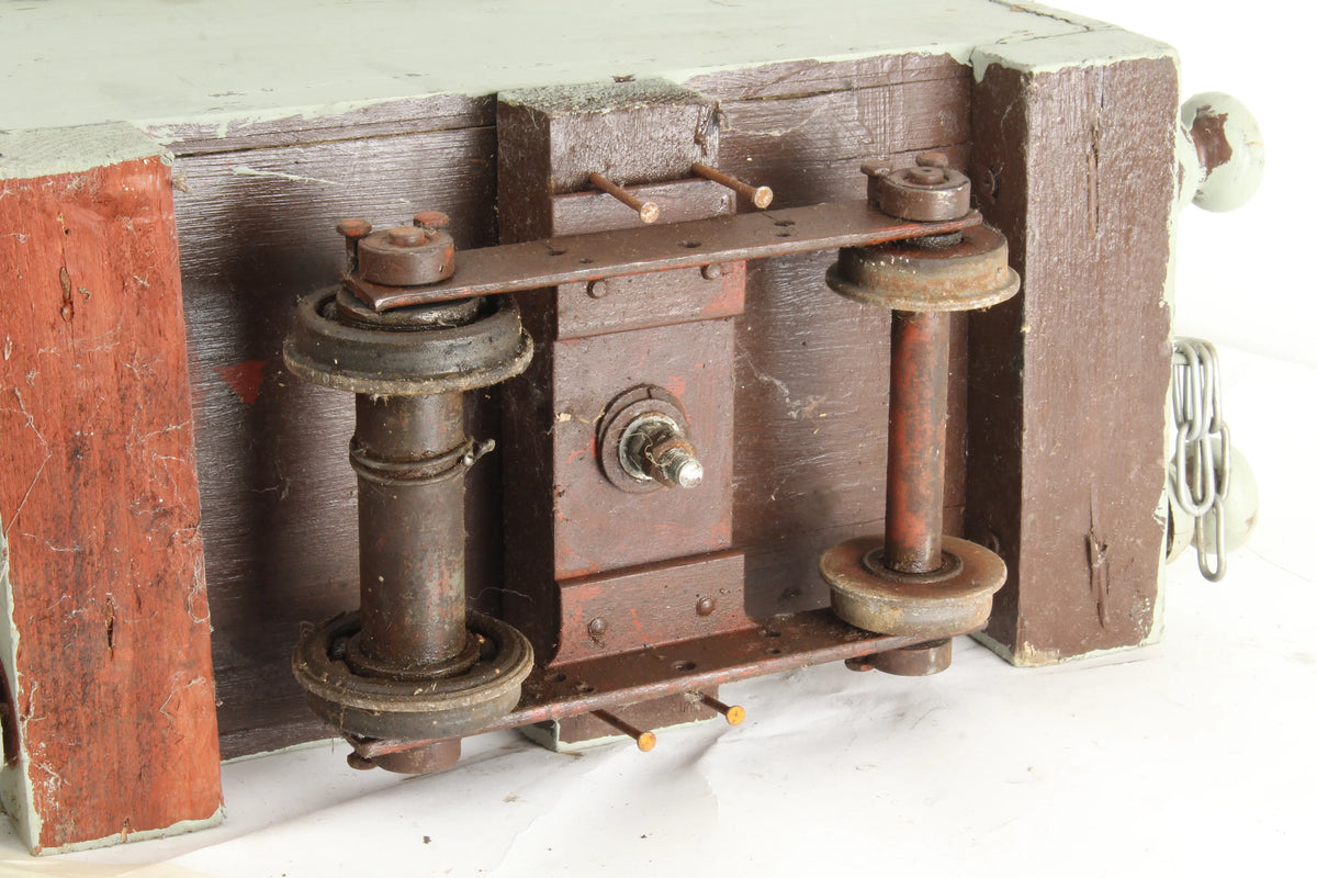 Pair simple 5 inch gauge open wagons