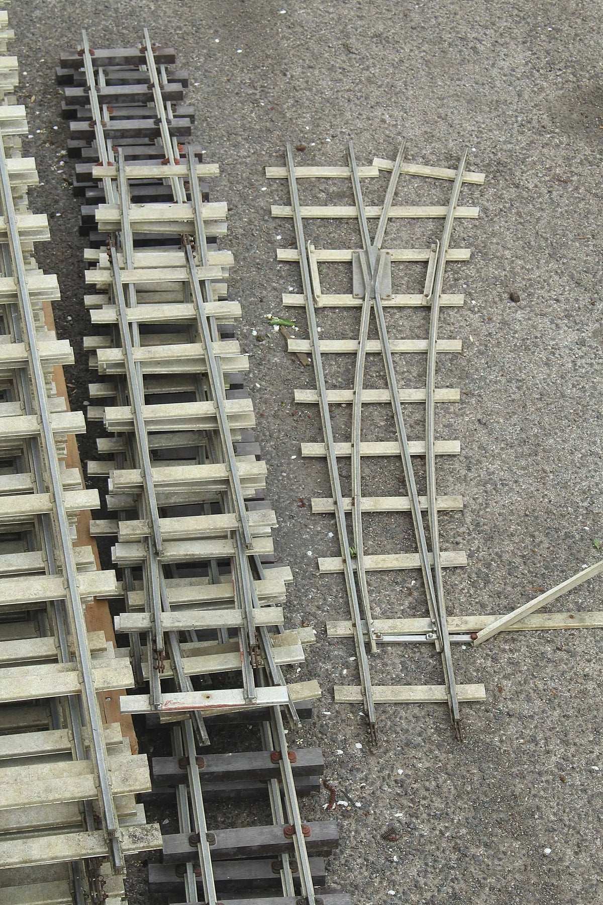 Large oval 5 inch gauge track with siding
