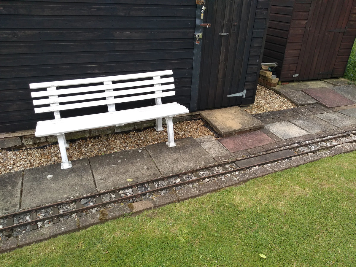 5 inch gauge steel rail track with turnout