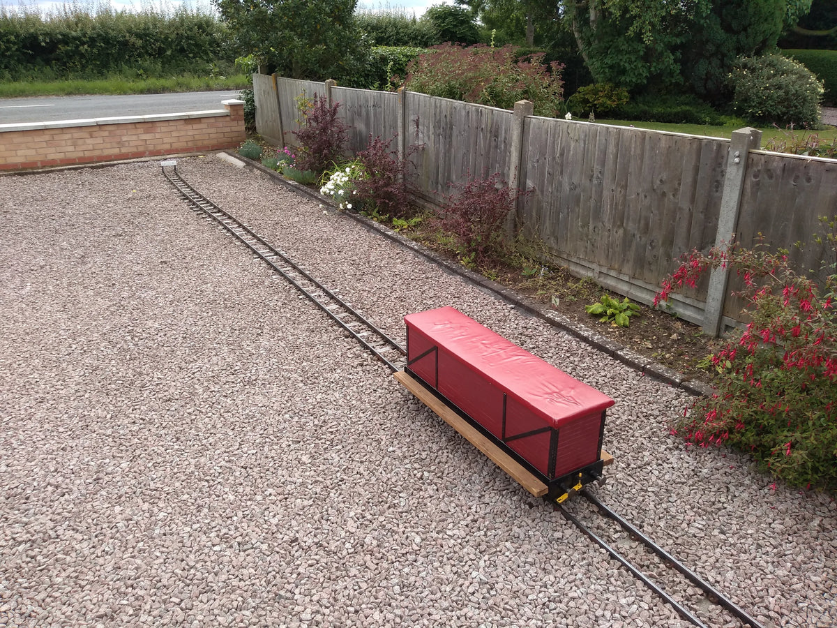 5 inch gauge steel rail track with turnout