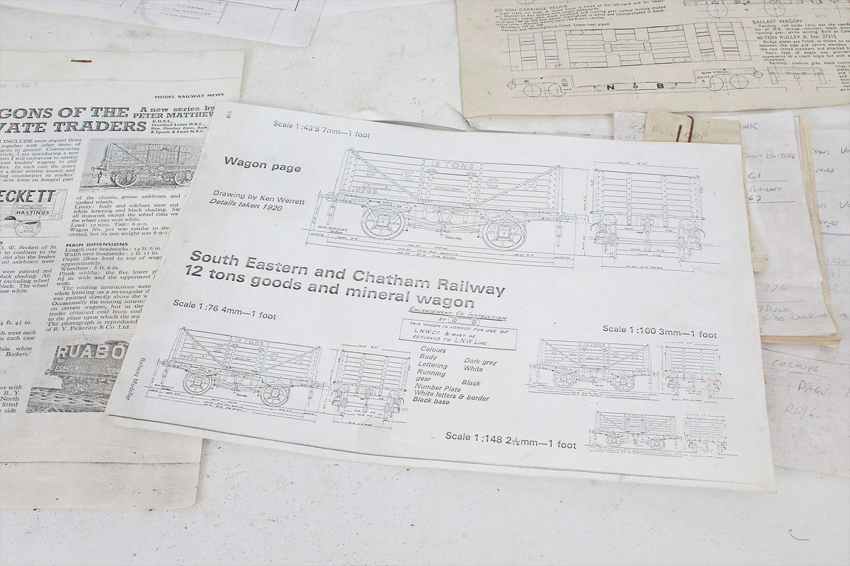 Ten part-built 5 inch gauge wagons