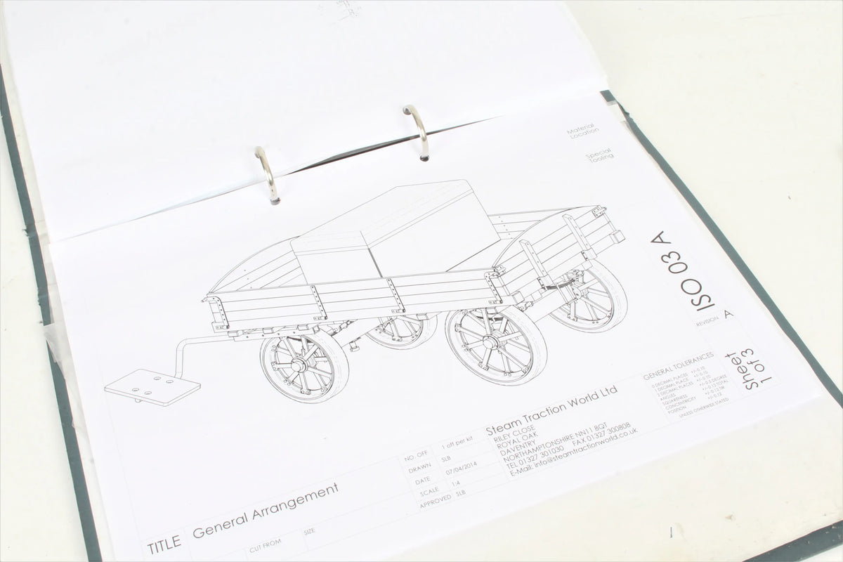 2 inch scale Burrell agricultural wagon