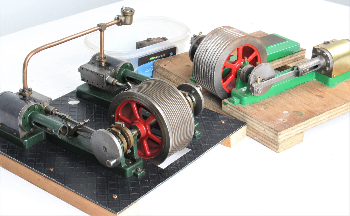 Pair part-built Clarkson twin cylinder mill engines