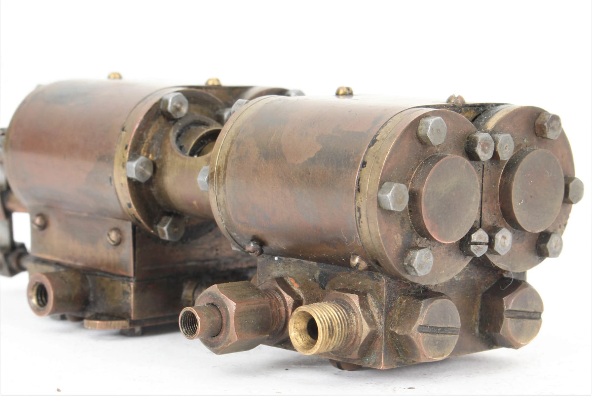 Twin cylinder boiler feed pump