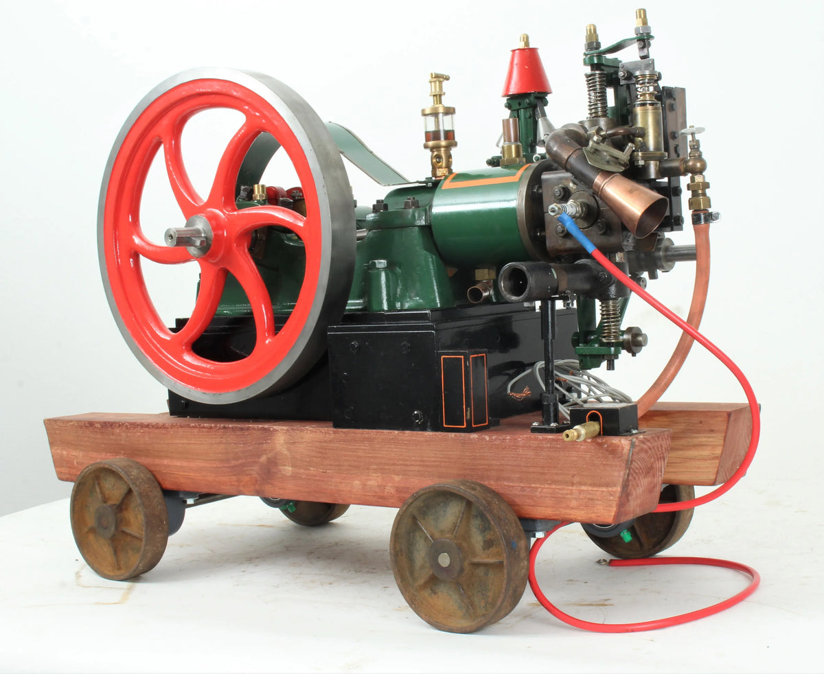 Large model open crank engine