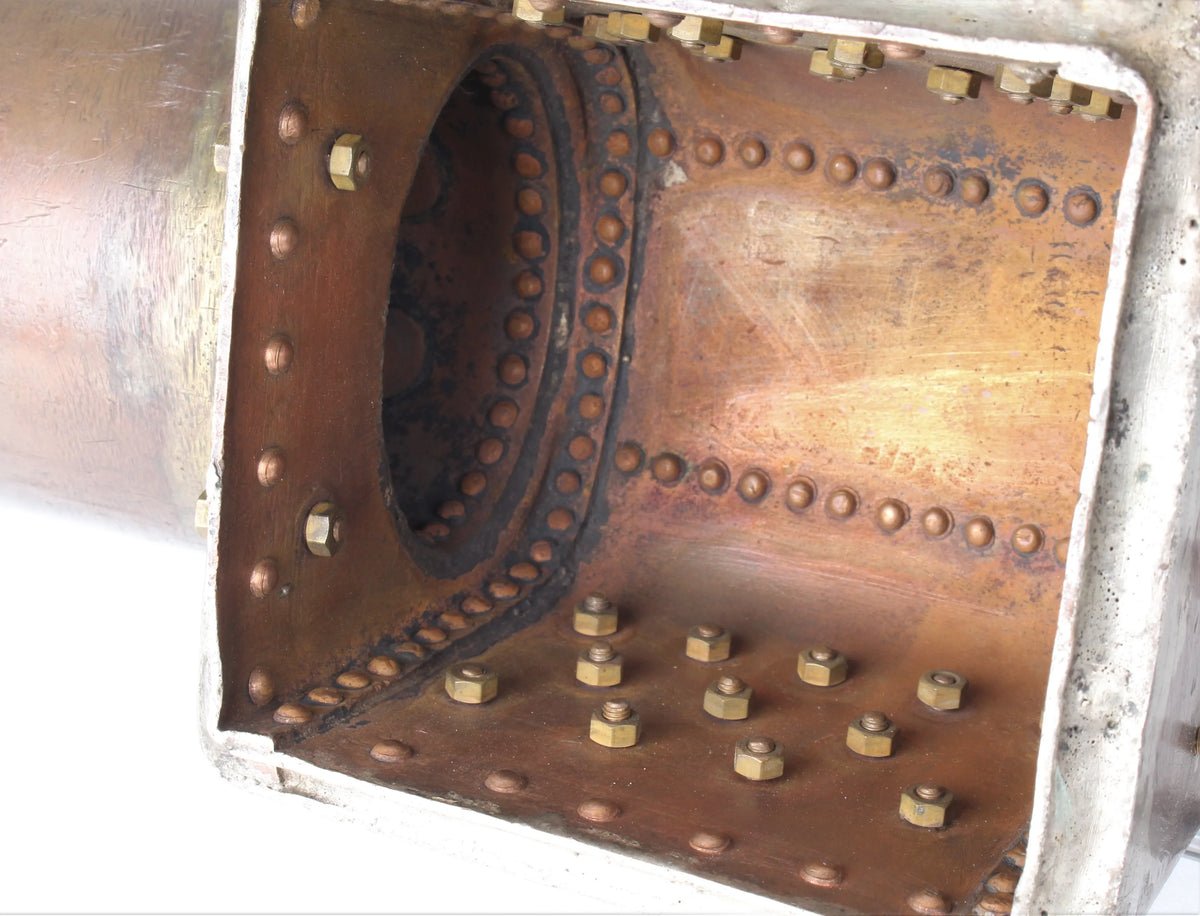3 1/2 inch gauge combustion chamber boiler
