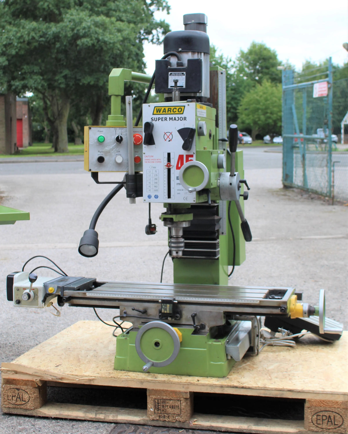 Warco Super Major mill with power table feed & DRO