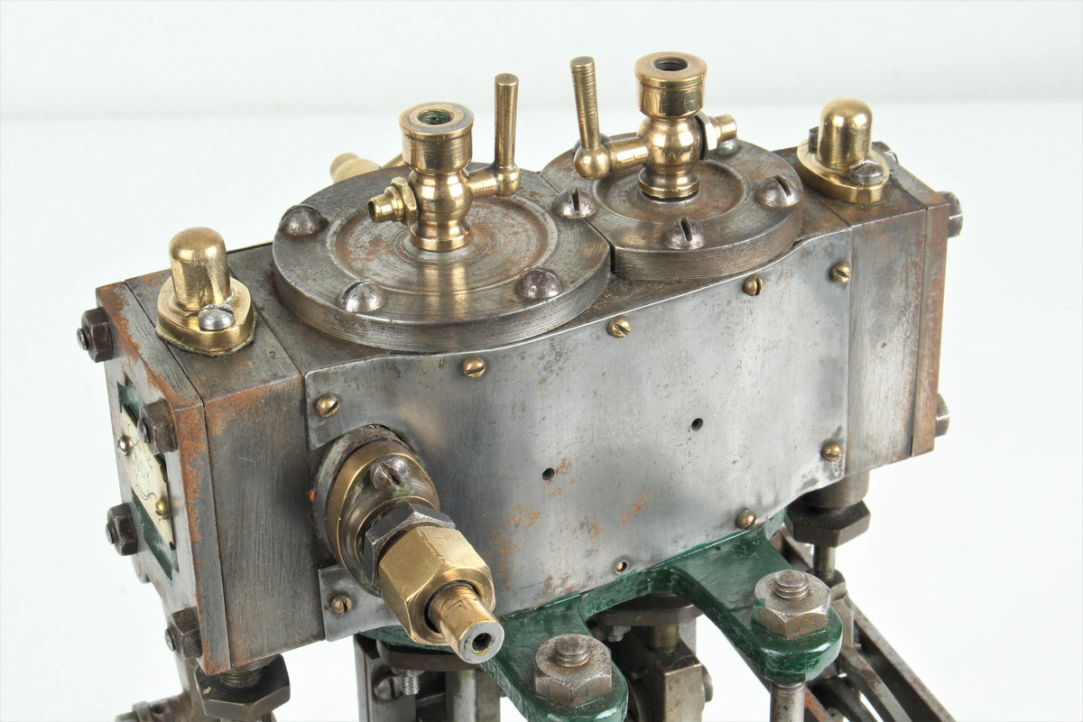 Vintage compound twin with reversing gear