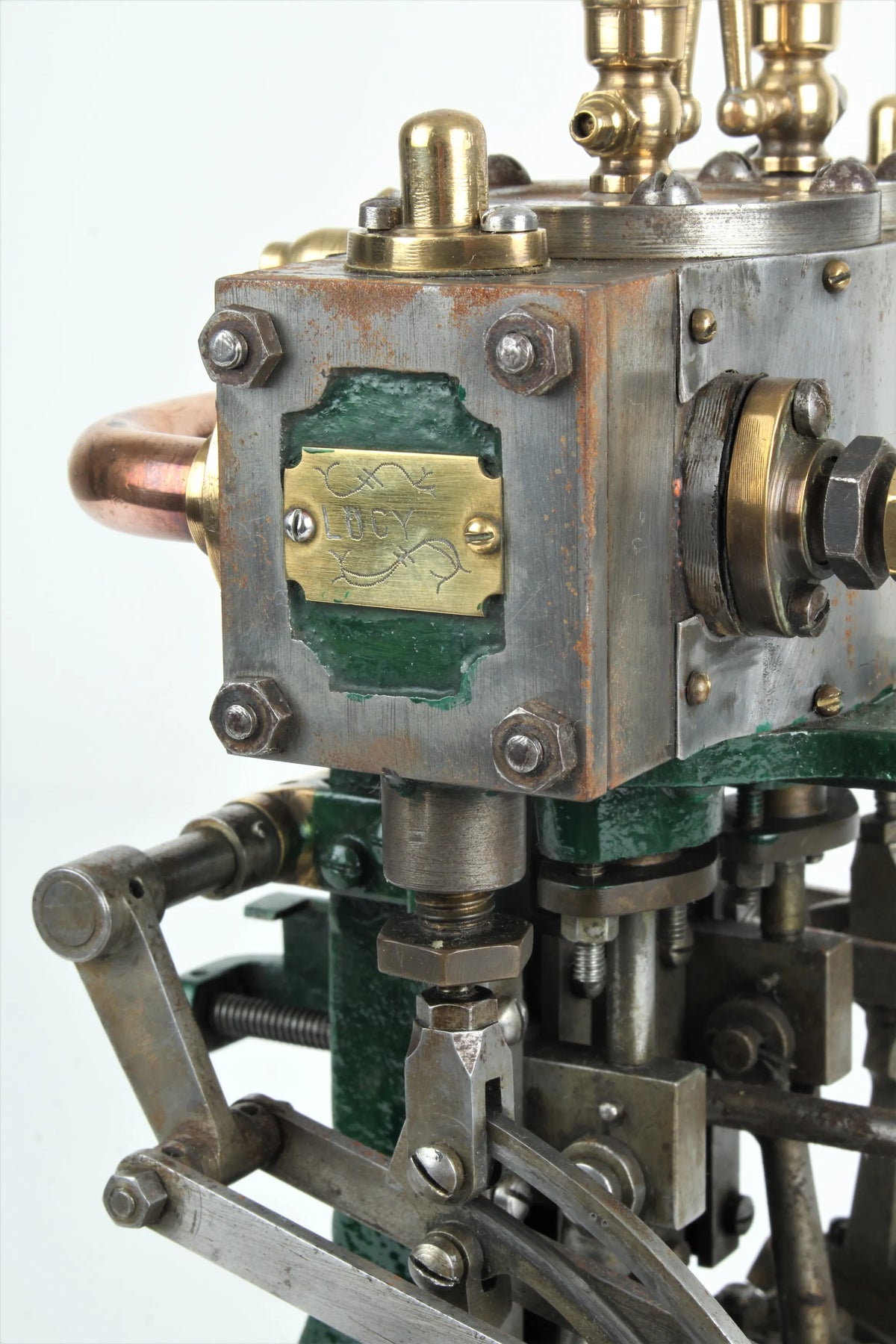 Vintage compound twin with reversing gear