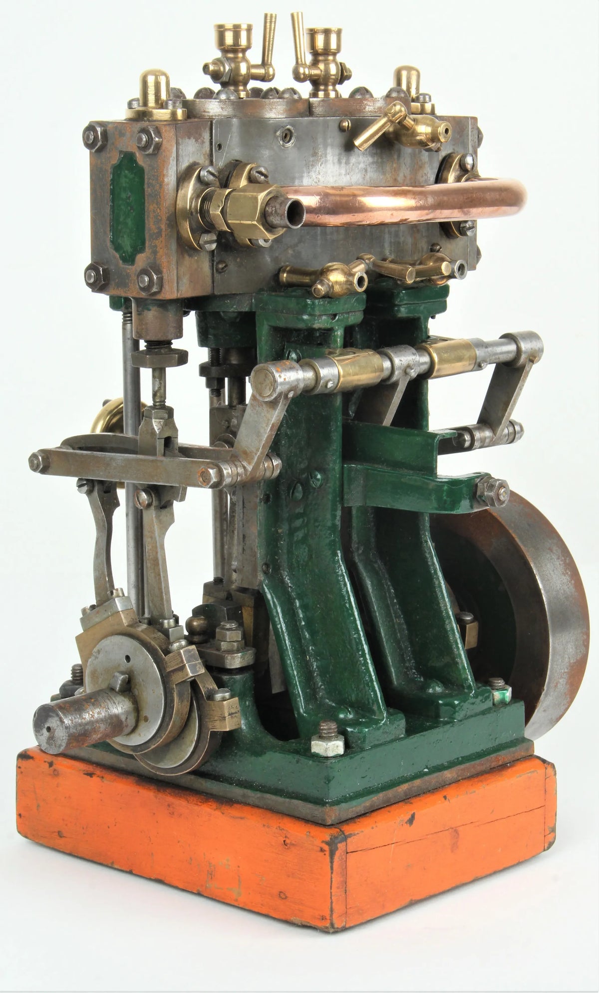 Vintage compound twin with reversing gear