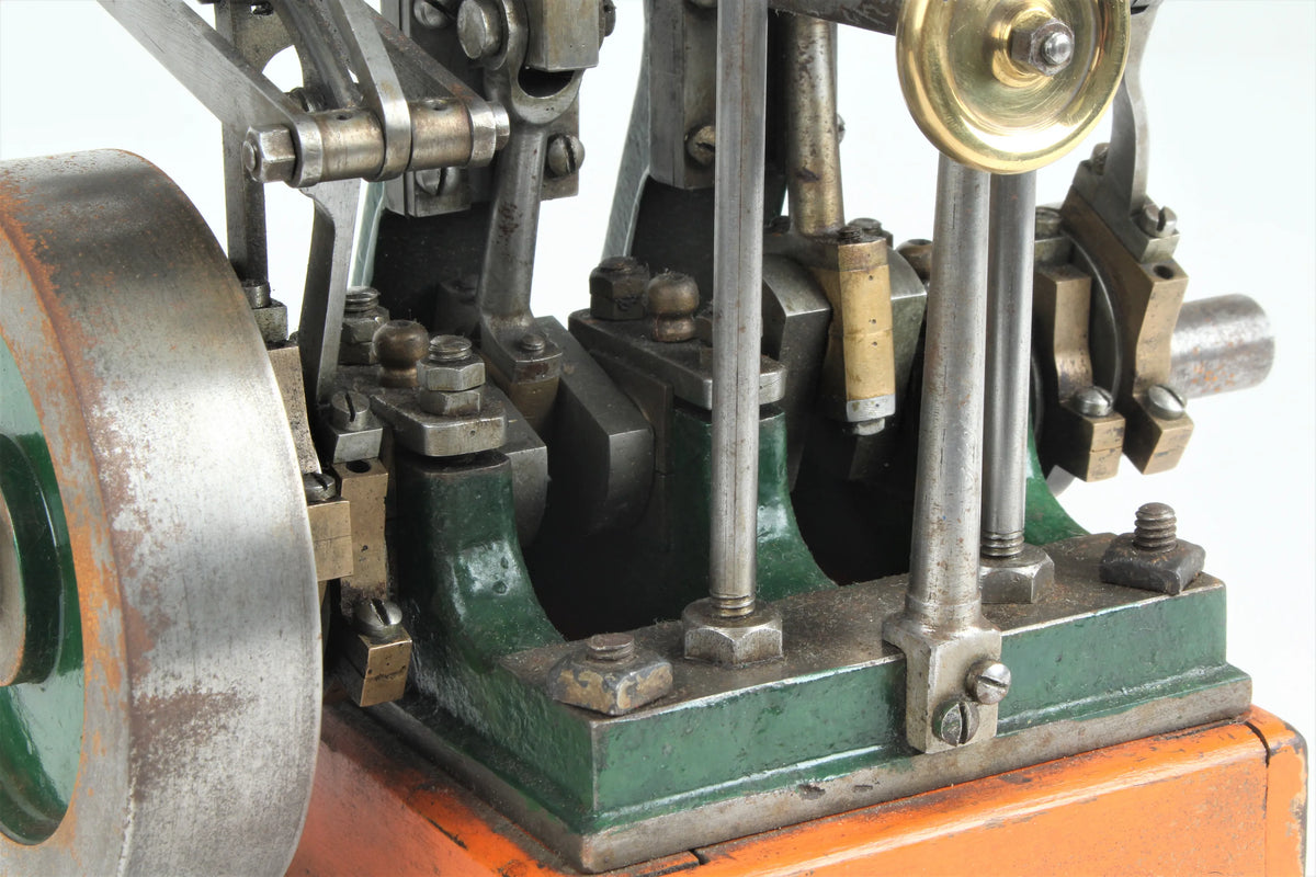 Vintage compound twin with reversing gear