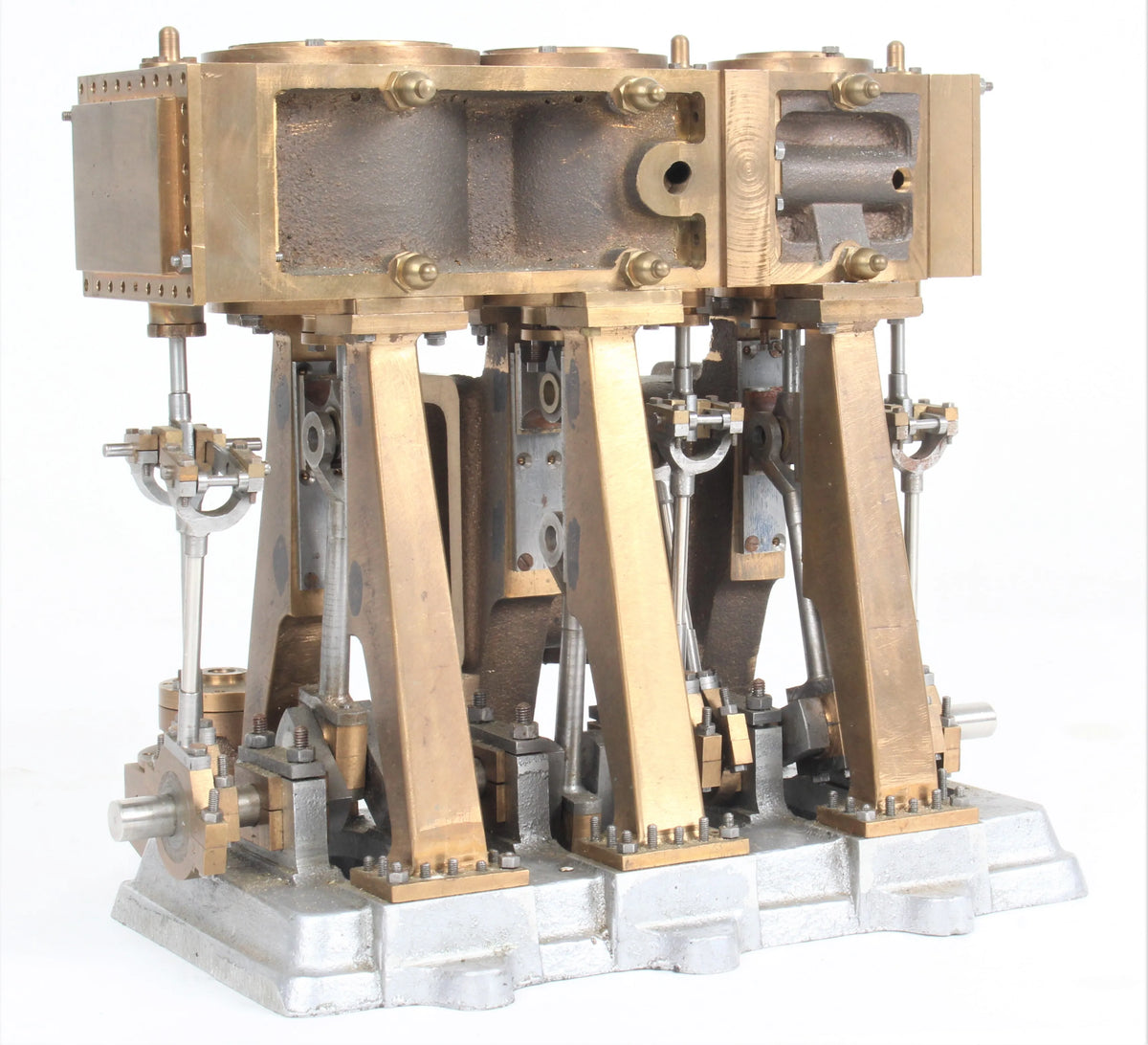 Part-built triple expansion engine