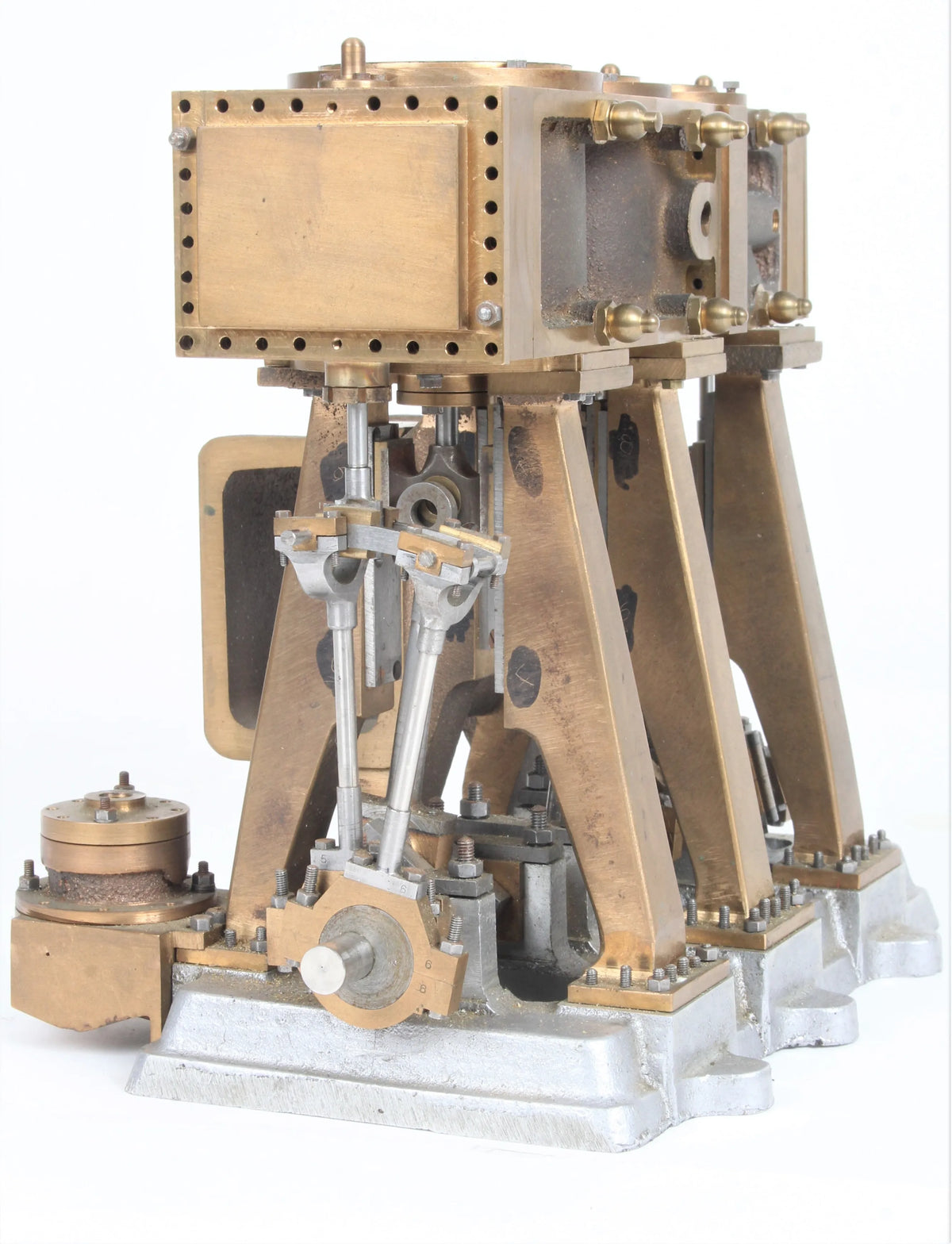 Part-built triple expansion engine