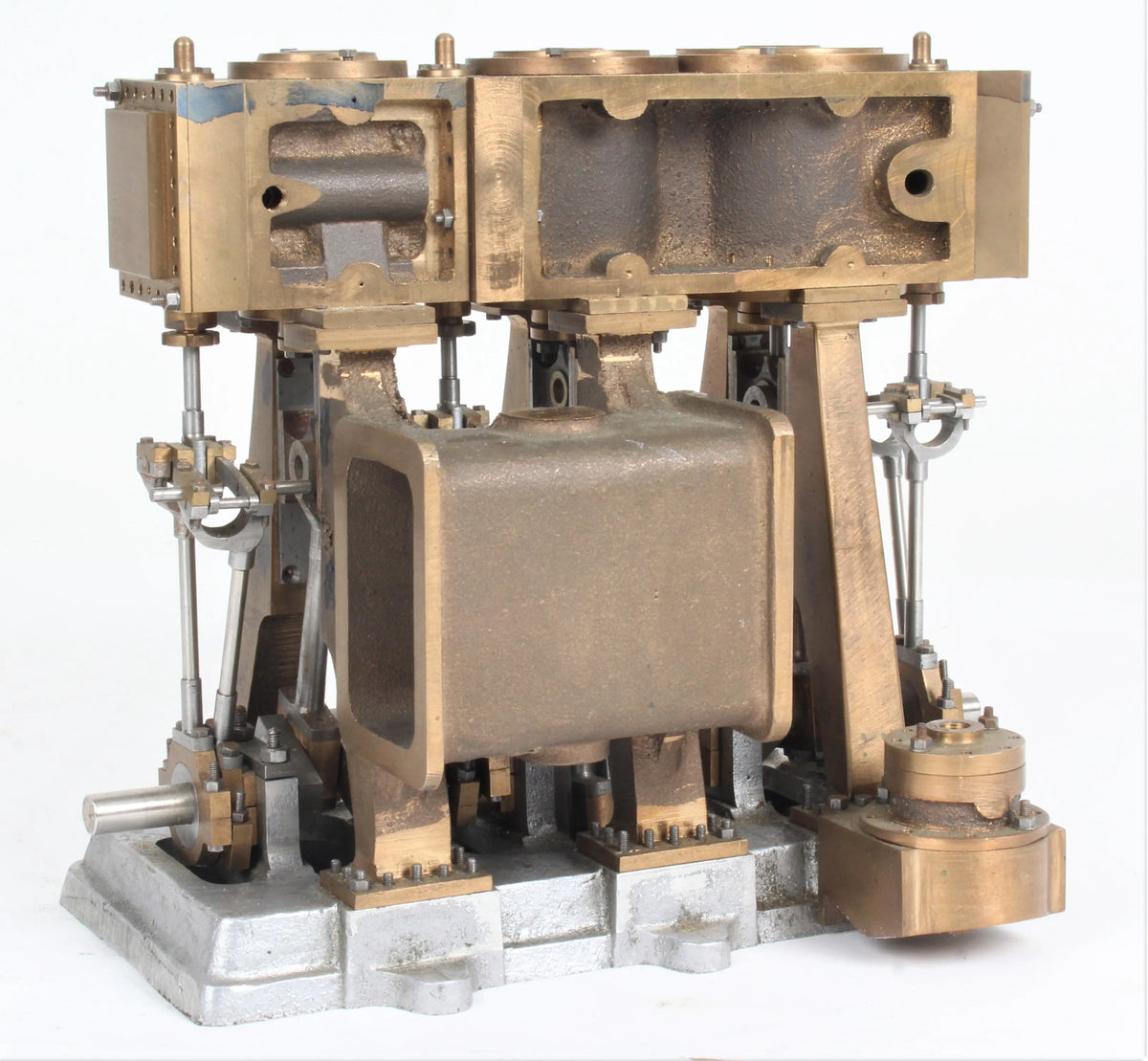 Part-built triple expansion engine