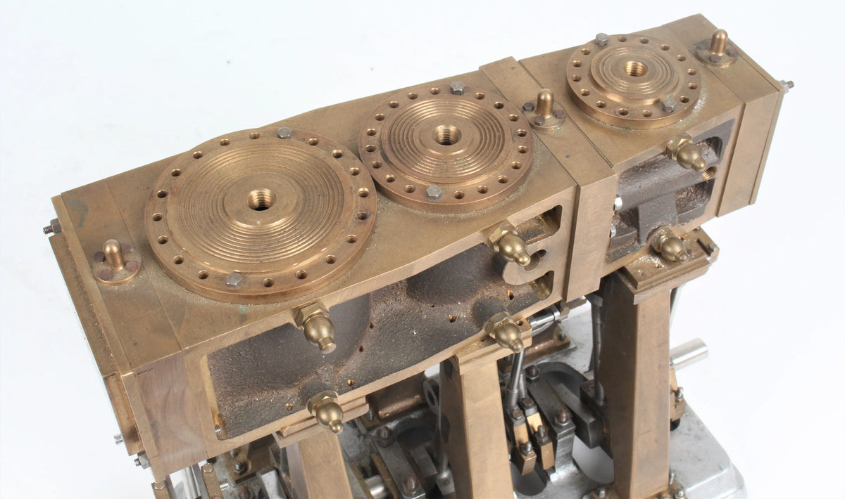 Part-built triple expansion engine