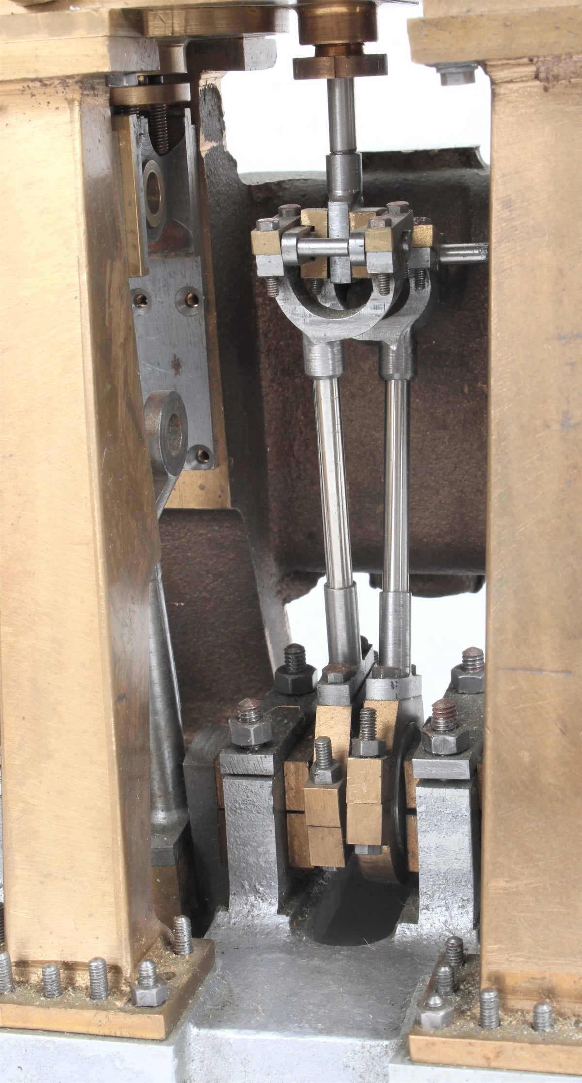 Part-built triple expansion engine
