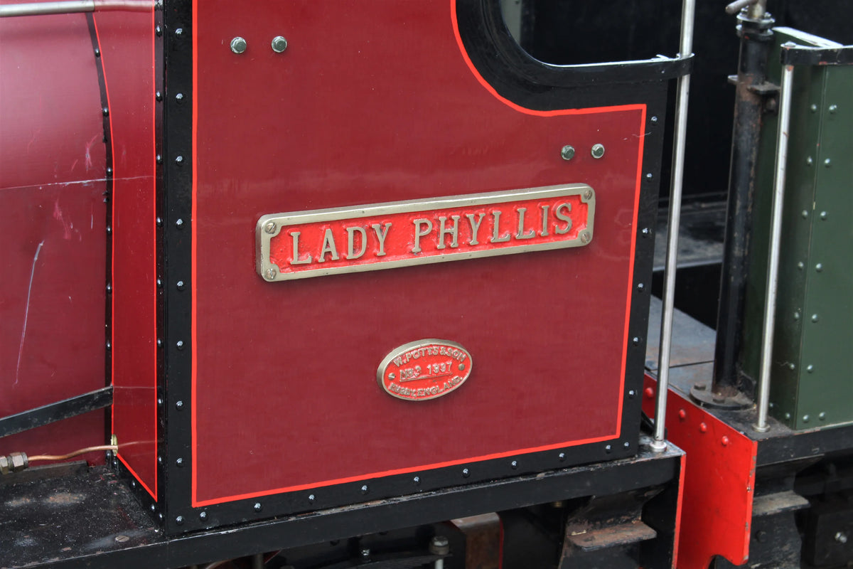 7 1/4 inch gauge Bagnall 0-6-2 + tender "Lady Phyllis"