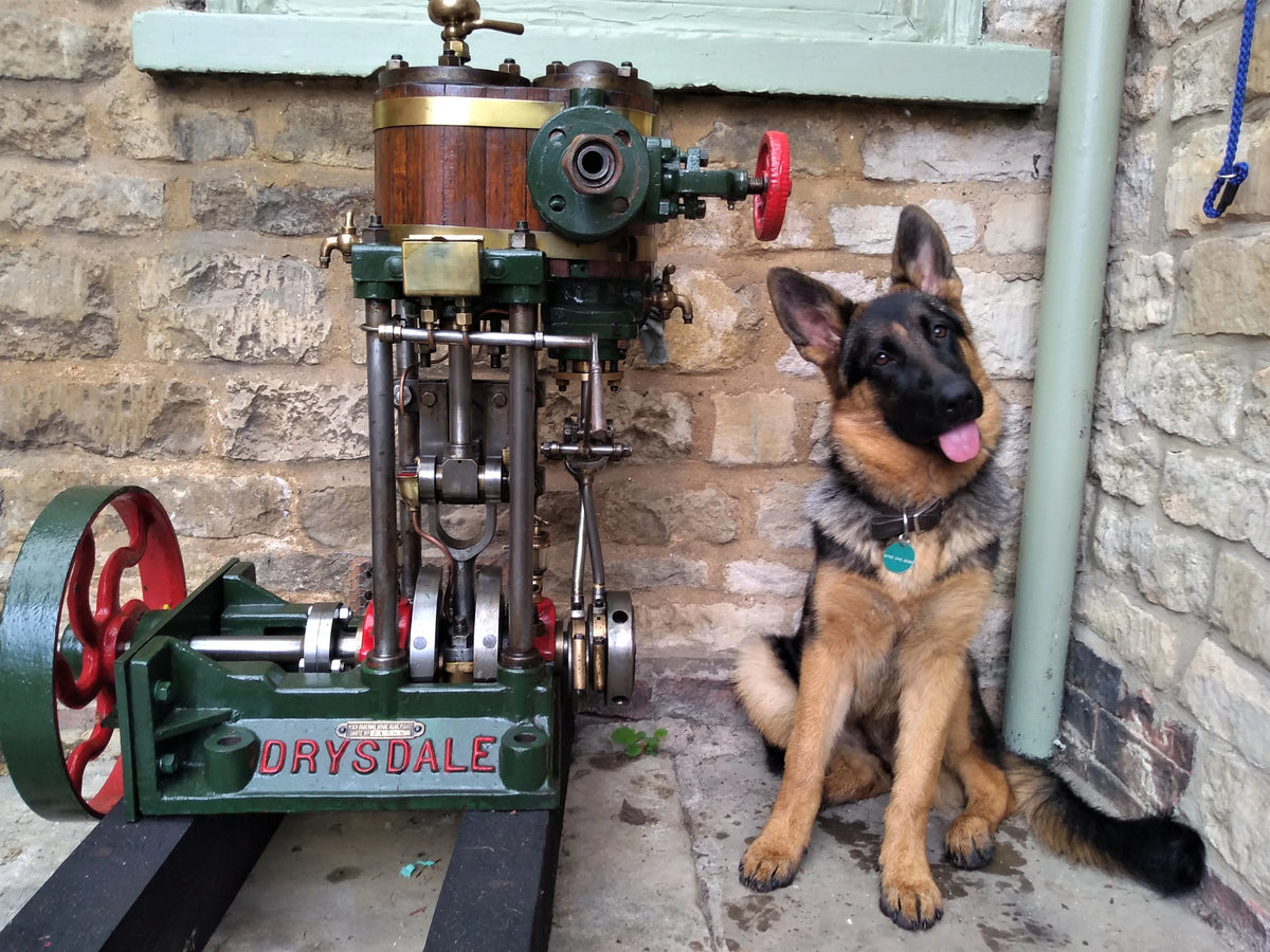 Drysdale vertical engine with reversing gear