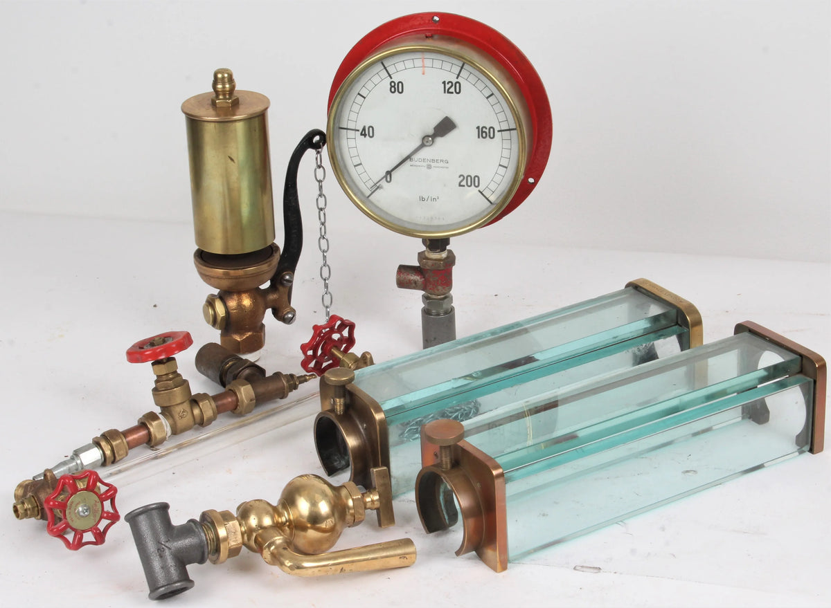 Assorted boiler fittings