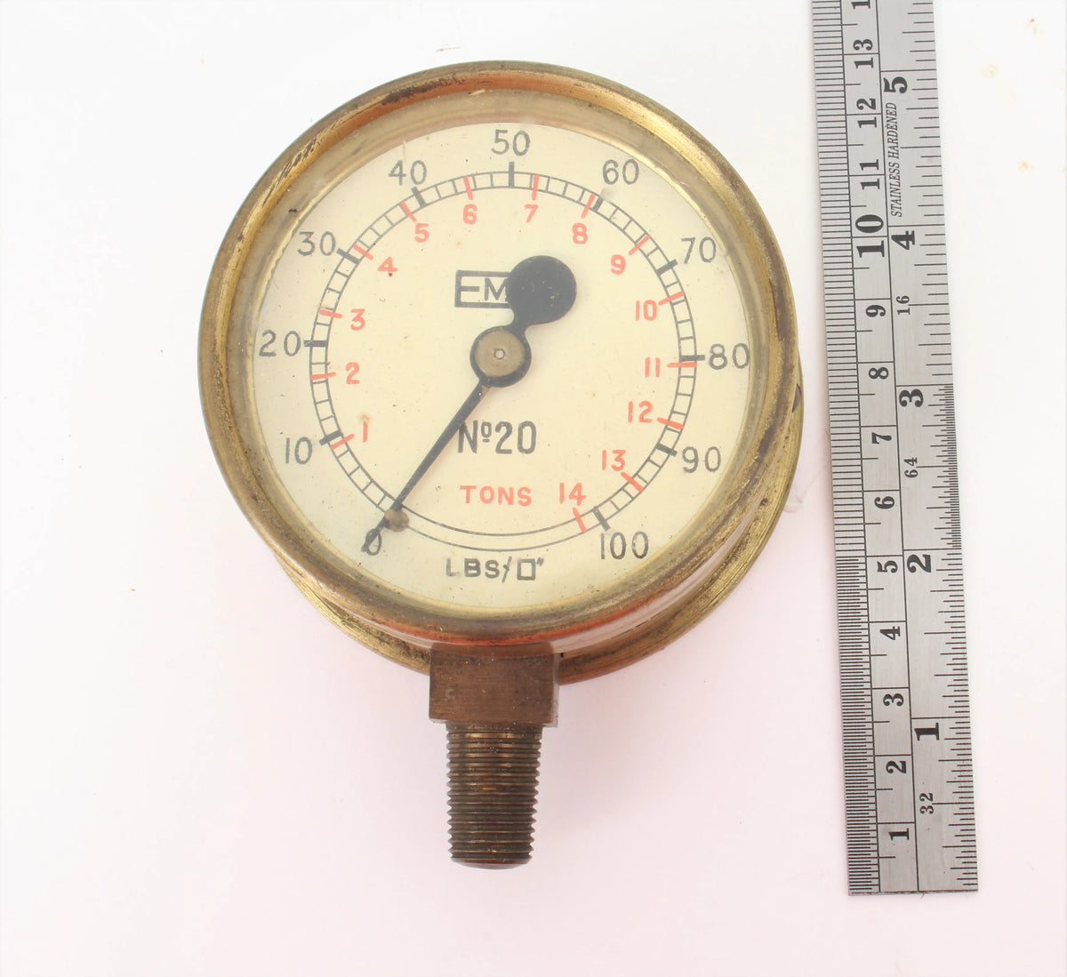 Pressure gauges, steam whistle