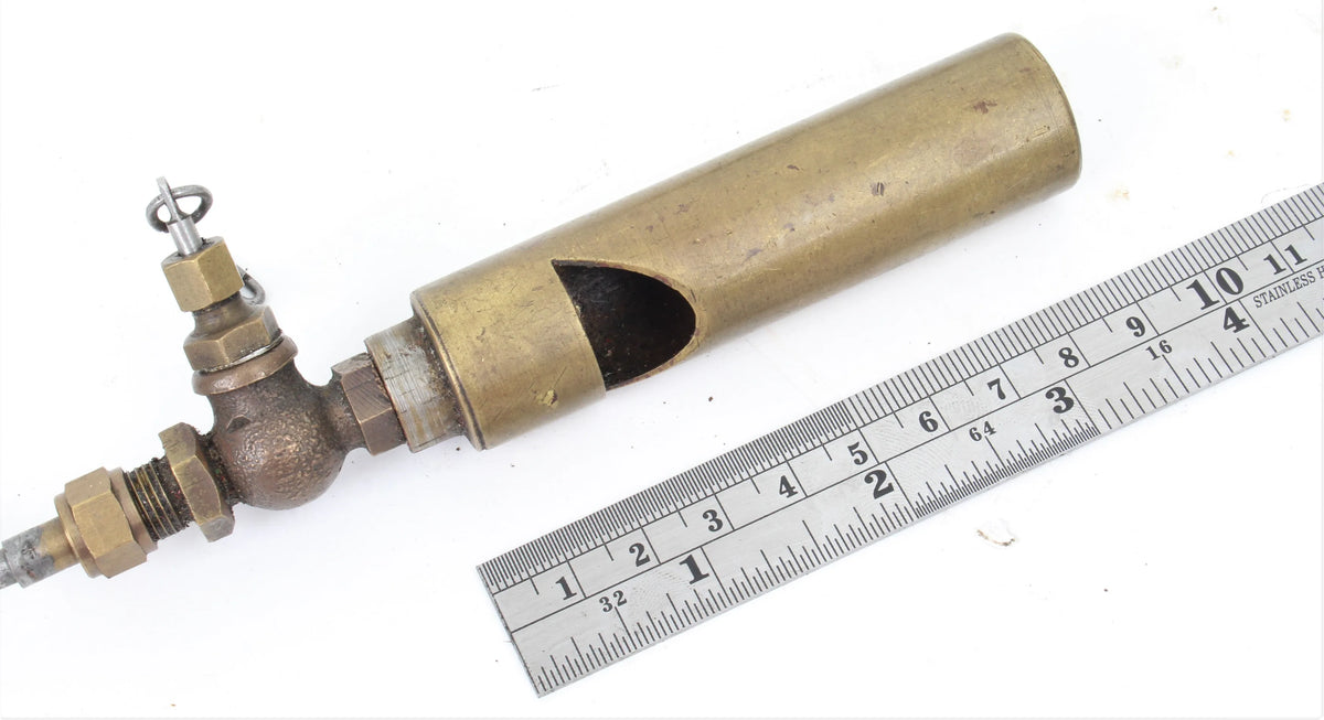 Pressure gauges, steam whistle