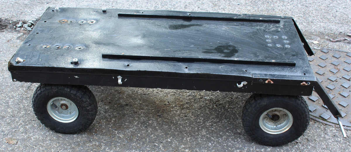 Four wheel trolley with pneumatic tyres