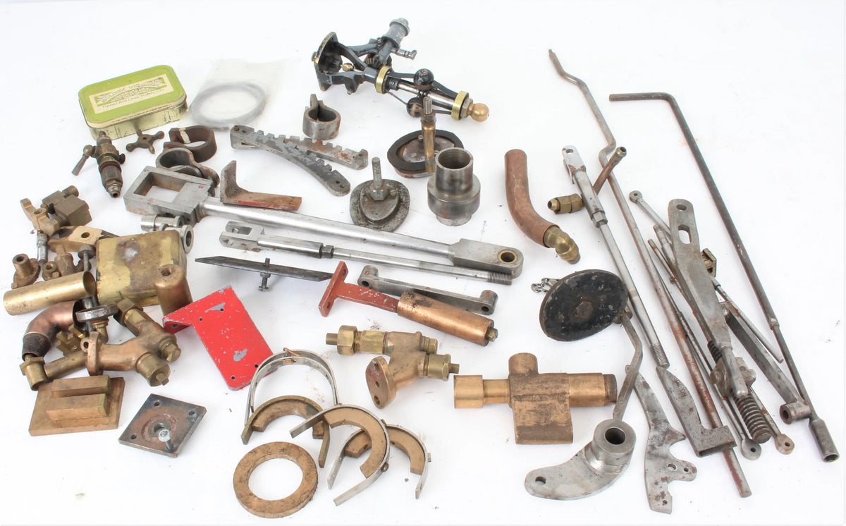 Collection of parts for 4 1/2 inch scale Burrell