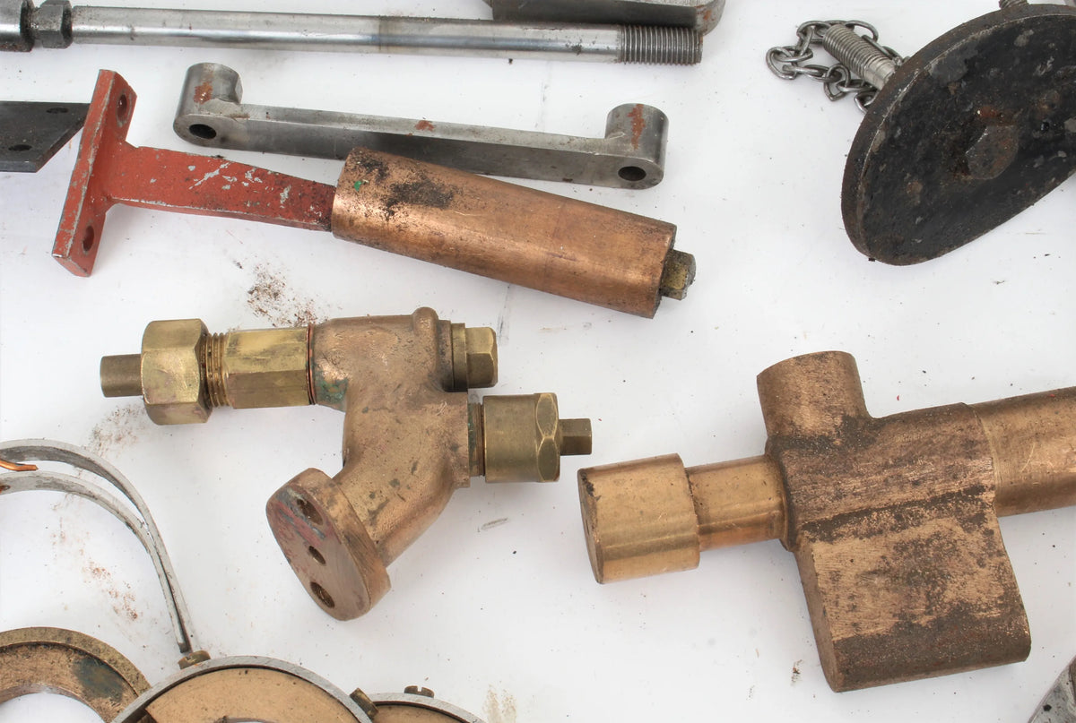 Collection of parts for 4 1/2 inch scale Burrell