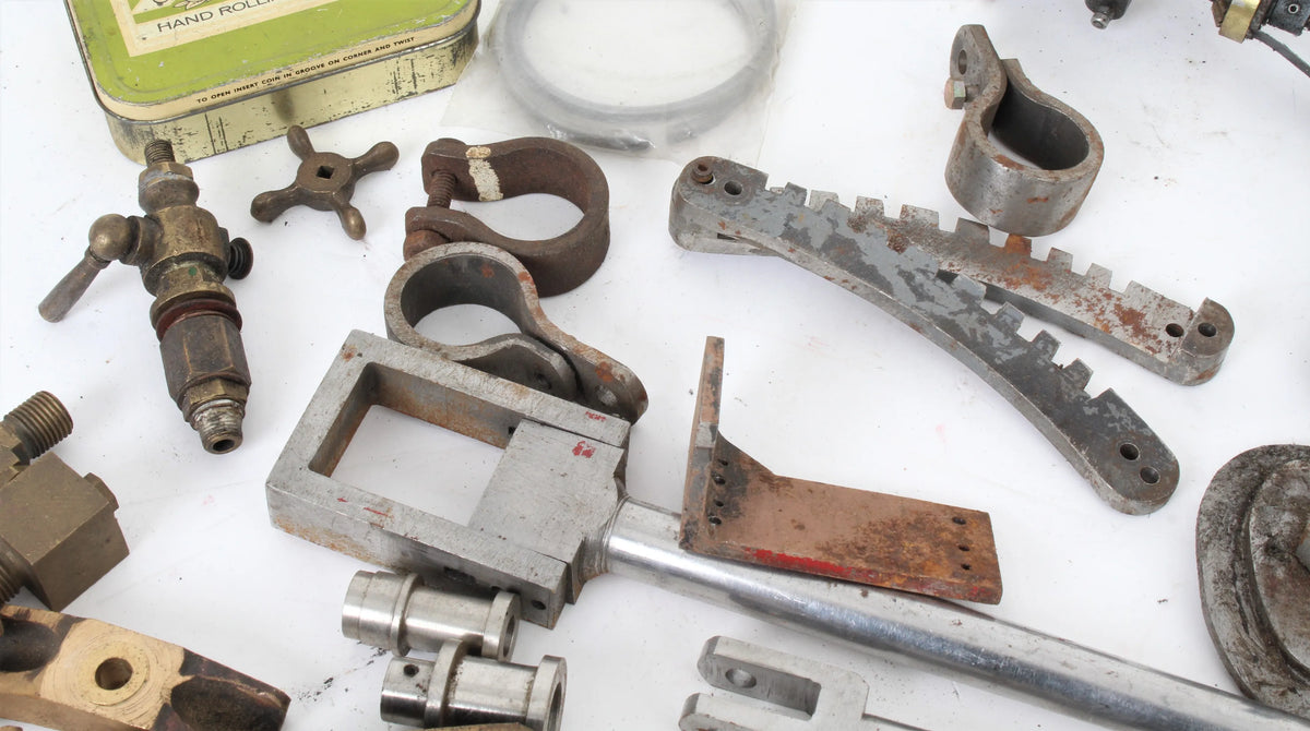 Collection of parts for 4 1/2 inch scale Burrell