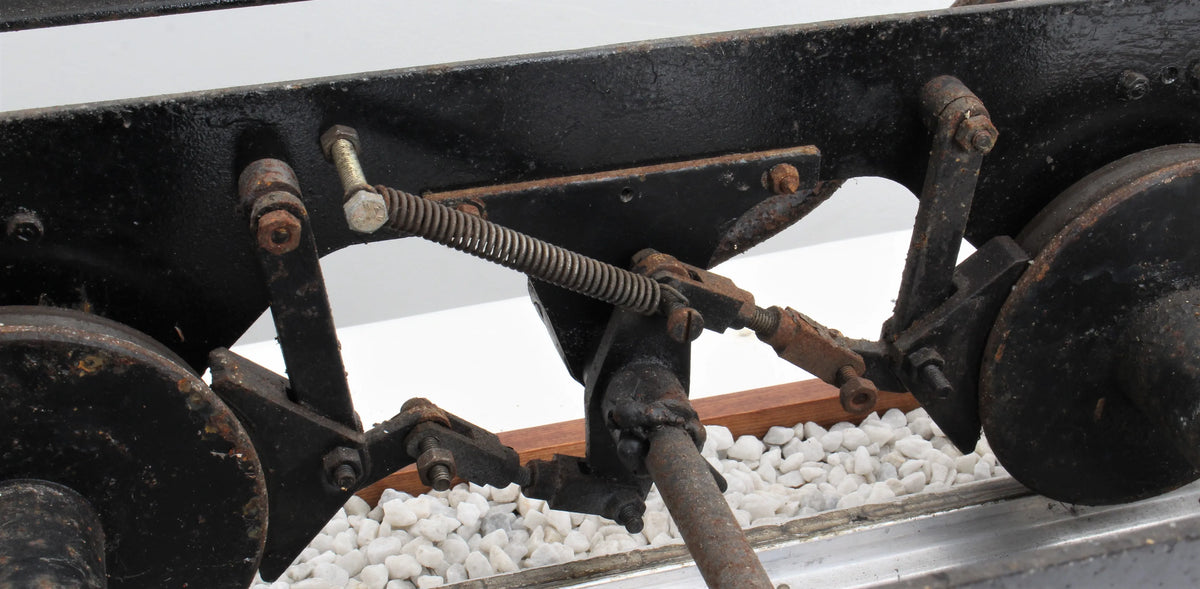 5 inch gauge braked driving truck with foot pegs