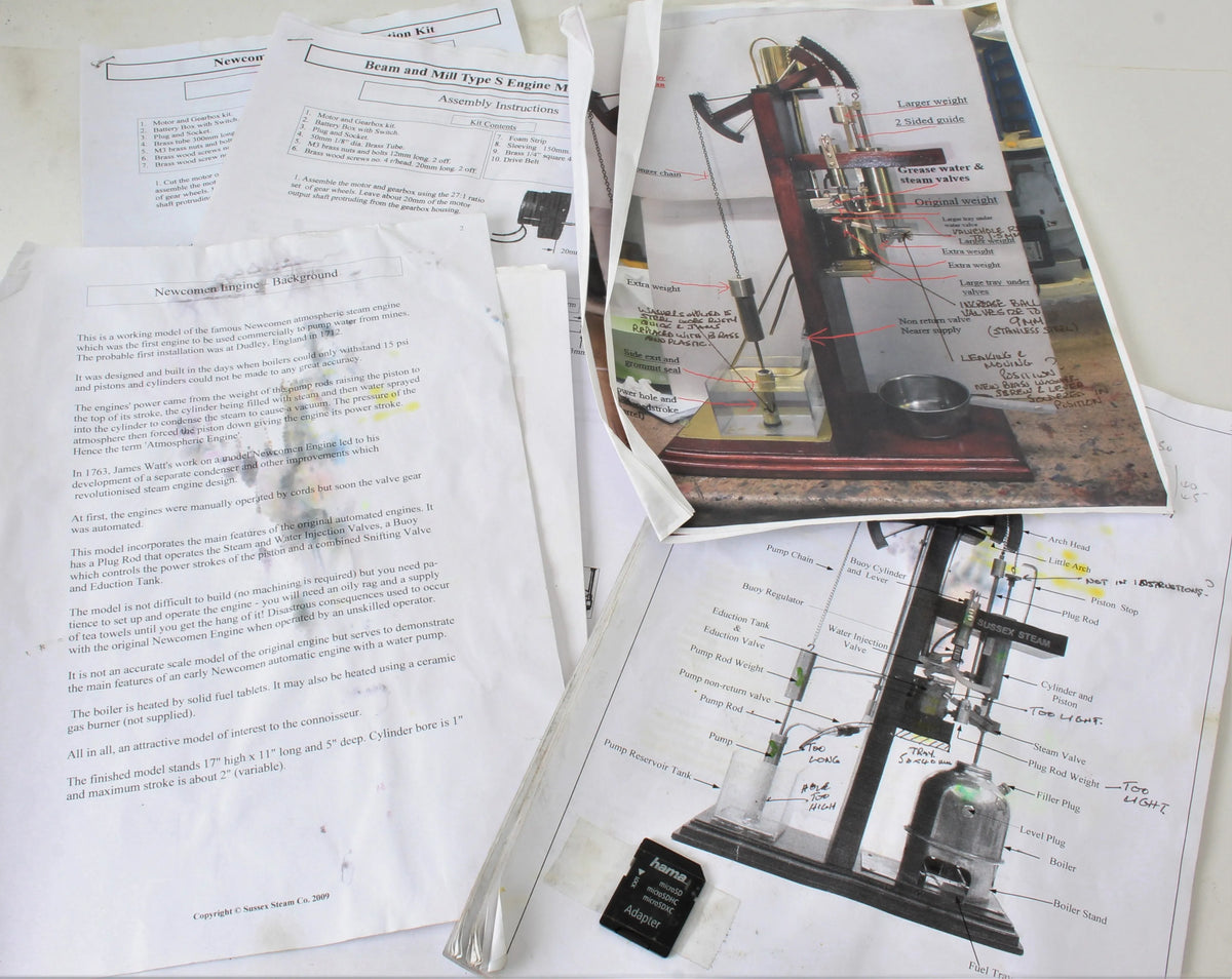 Newcomen atmospheric beam engine