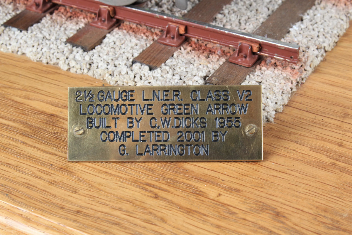 2 1/2 inch gauge LNER V2 "Green Arrow"