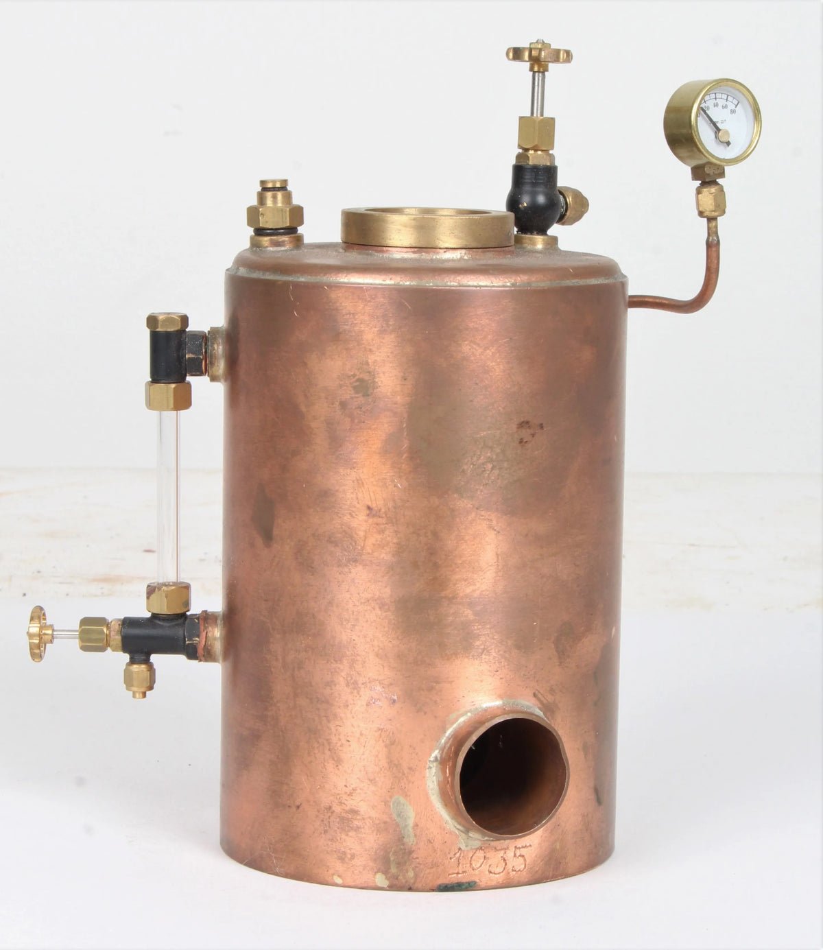 Small copper vertical cross-flue boiler