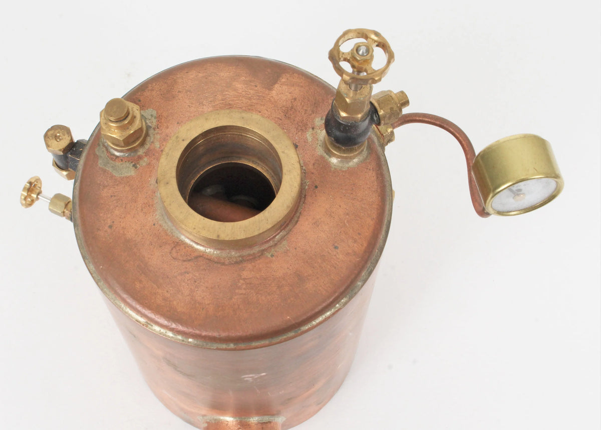 Small copper vertical cross-flue boiler
