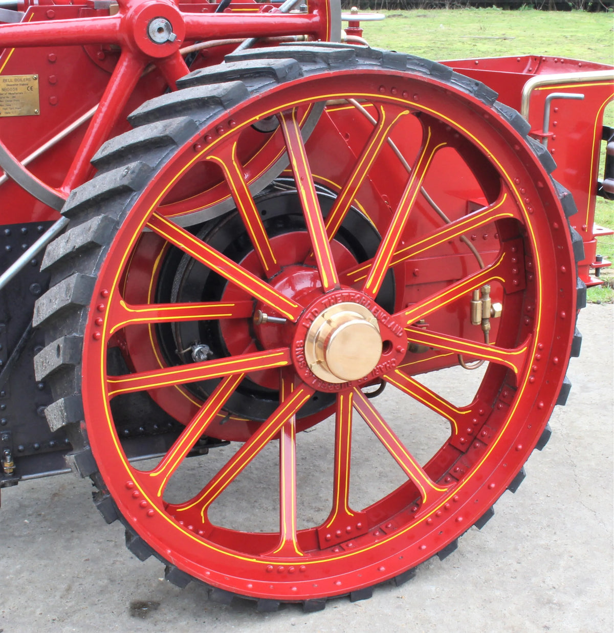 4 1/2 inch scale Burrell 6nhp agricultural engine with driving trolley