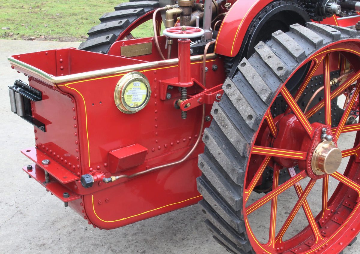 4 1/2 inch scale Burrell 6nhp agricultural engine with driving trolley