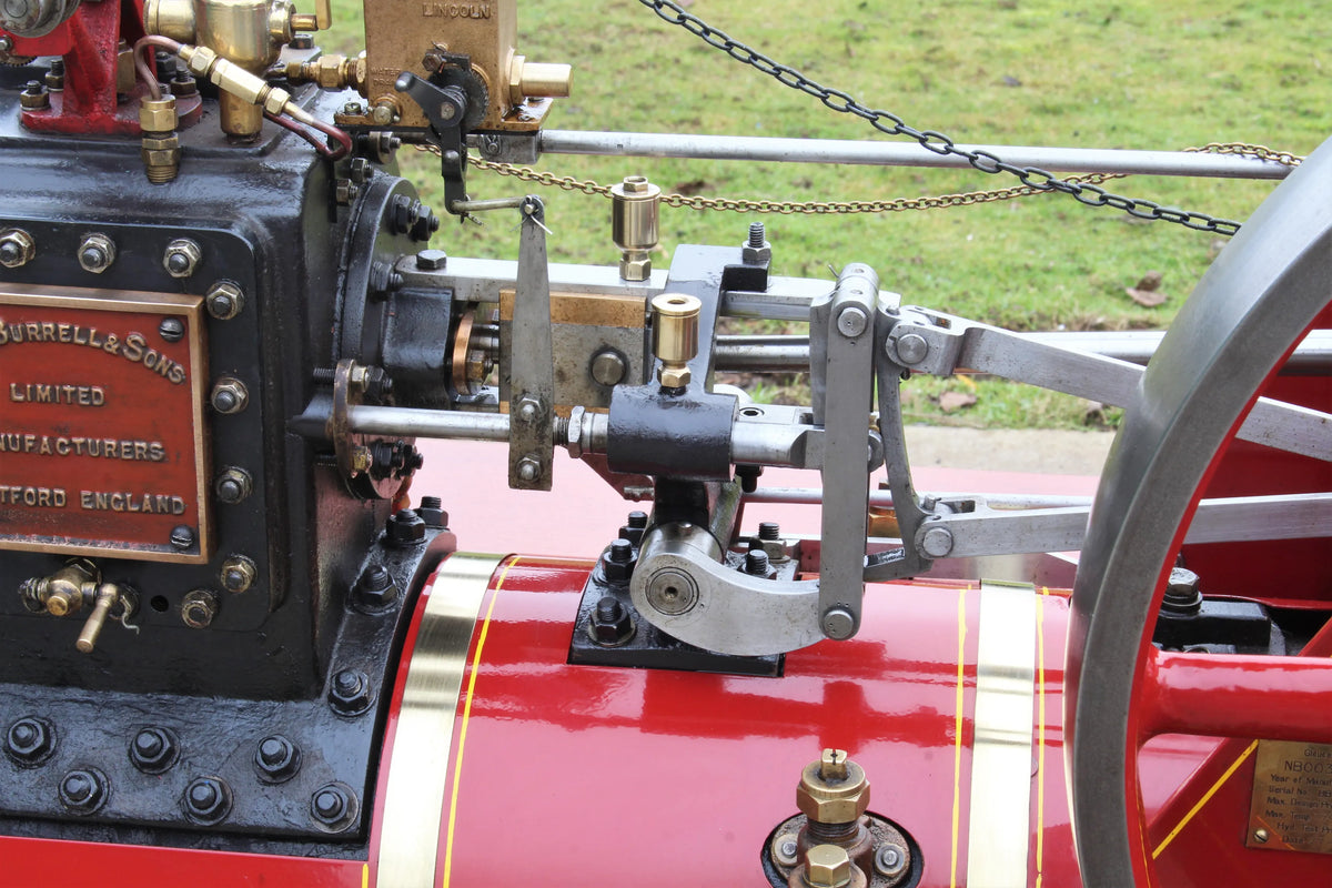 4 1/2 inch scale Burrell 6nhp agricultural engine with driving trolley