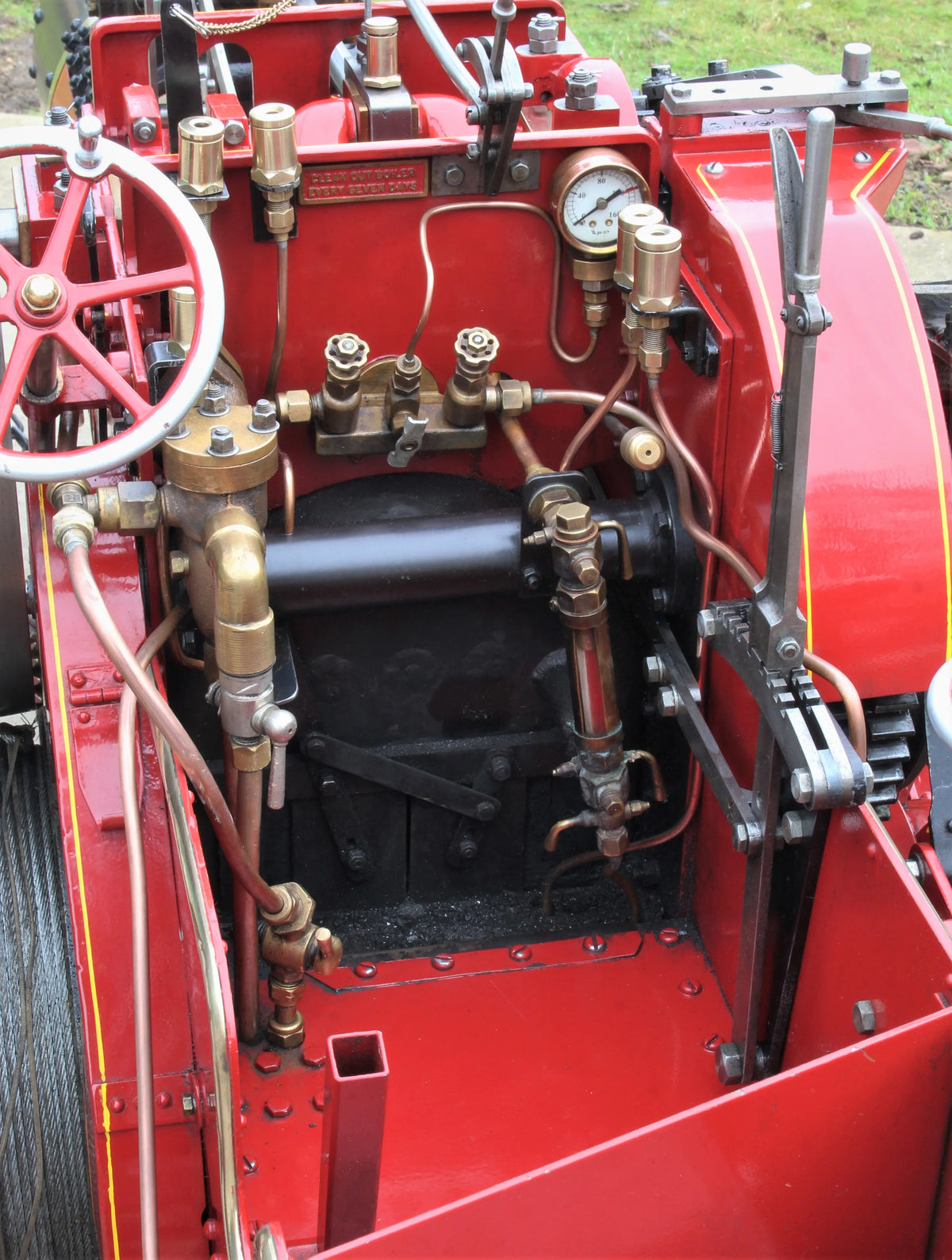 4 1/2 inch scale Burrell 6nhp agricultural engine with driving trolley