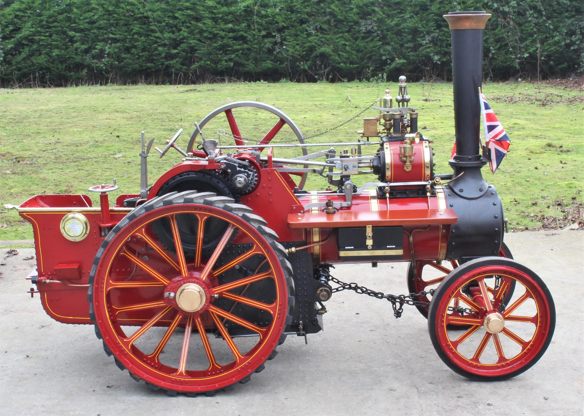 4 1/2 inch scale Burrell 6nhp agricultural engine with driving trolley