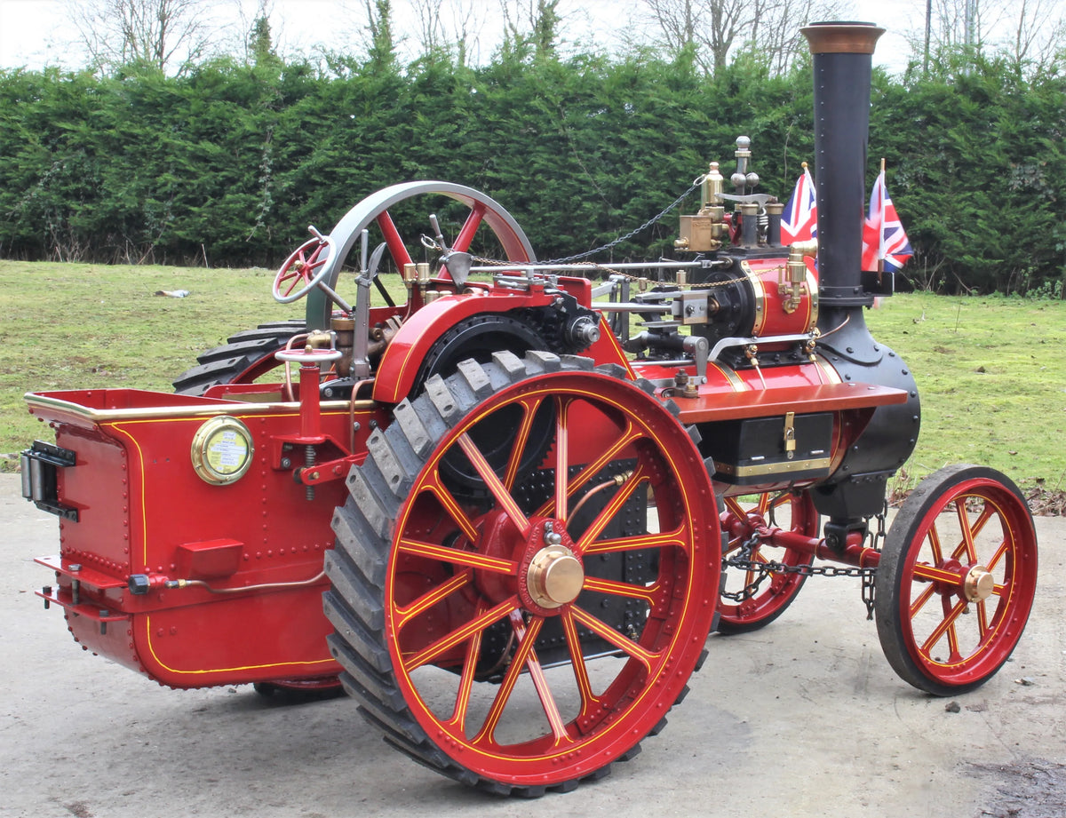 4 1/2 inch scale Burrell 6nhp agricultural engine with driving trolley