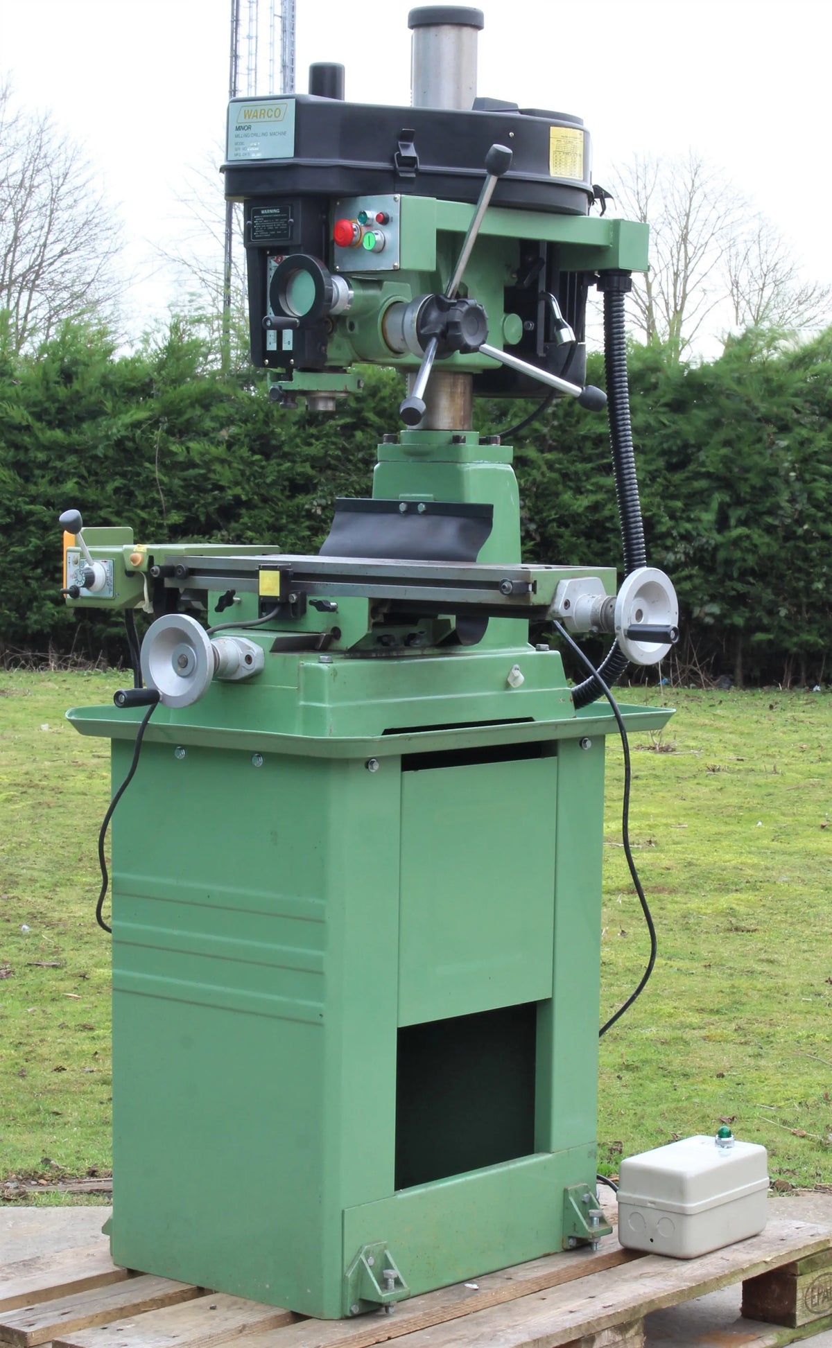Warco Minor mill with stand, power table feed and tooling