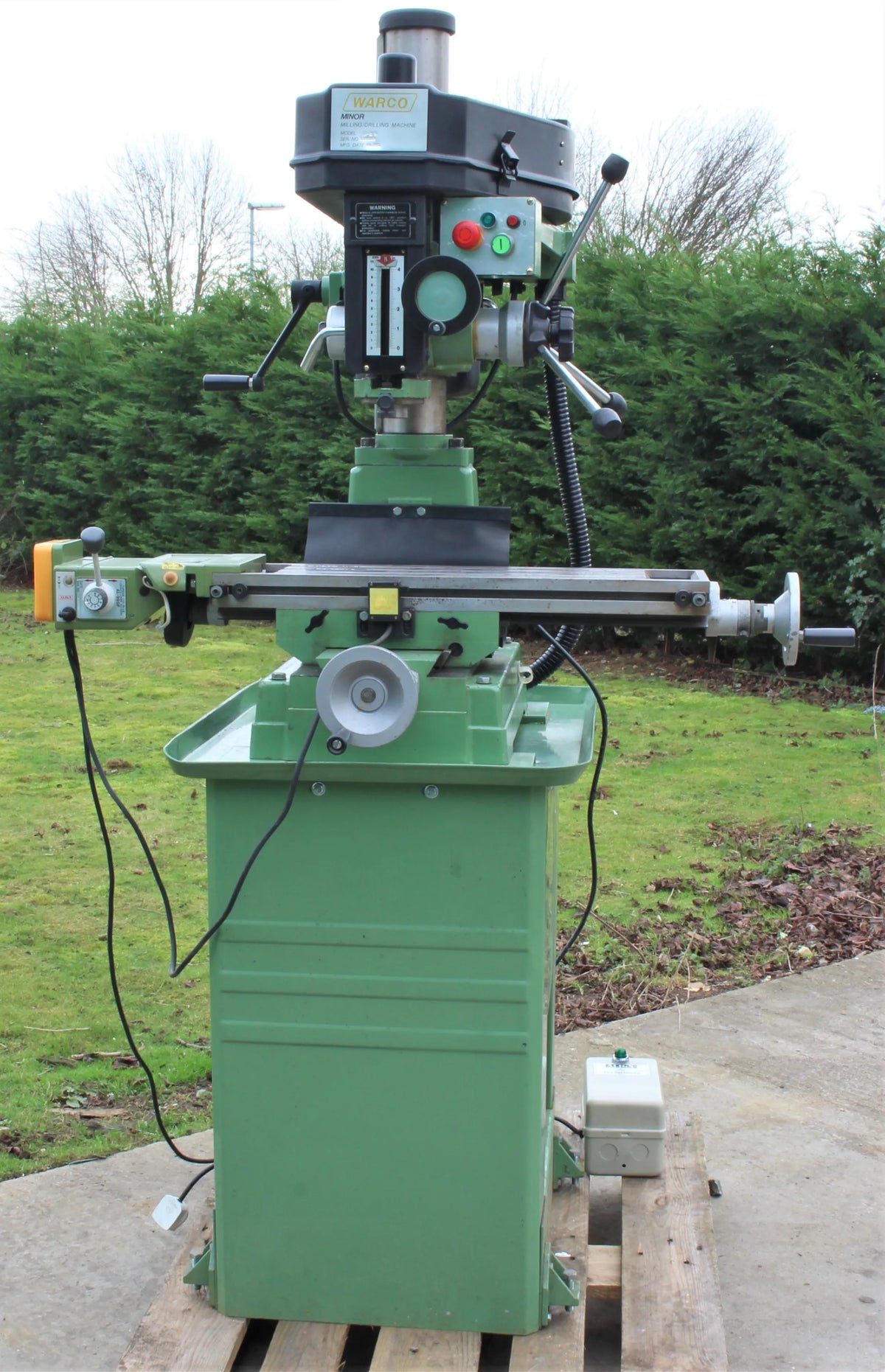 Warco Minor mill with stand, power table feed and tooling