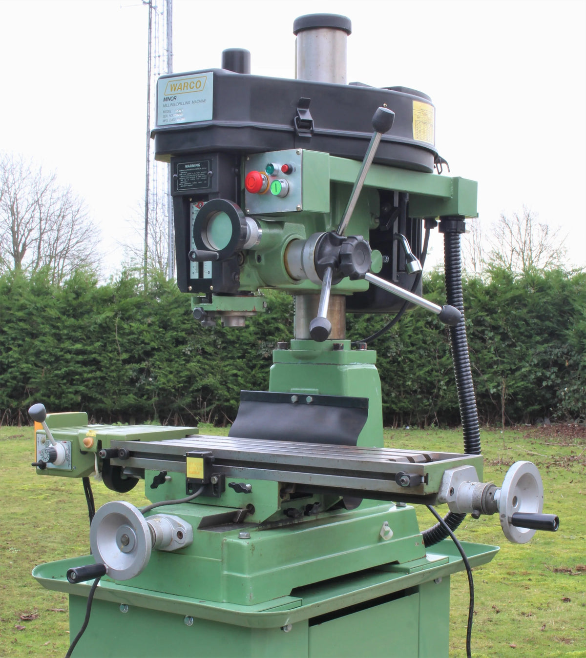 Warco Minor mill with stand, power table feed and tooling