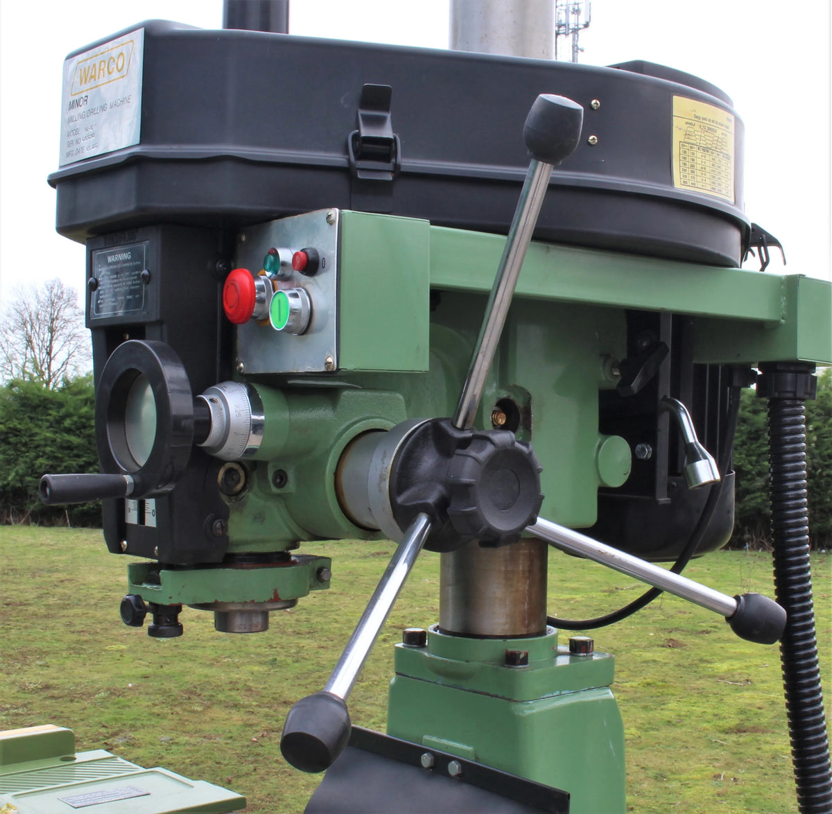 Warco Minor mill with stand, power table feed and tooling