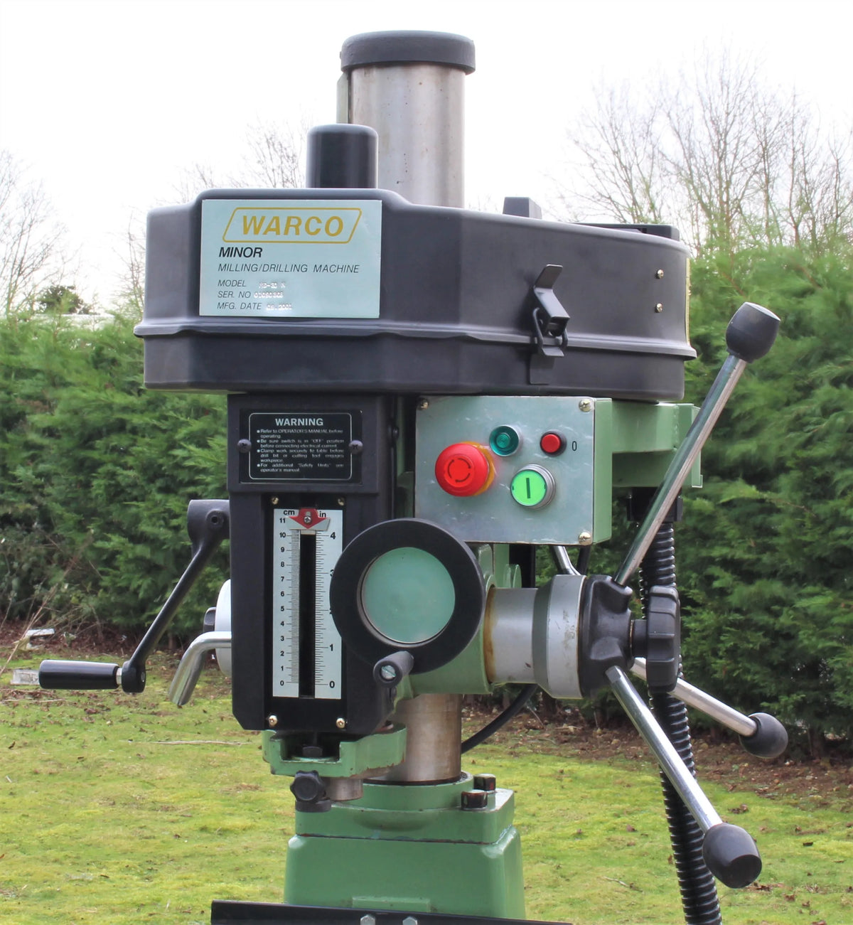 Warco Minor mill with stand, power table feed and tooling