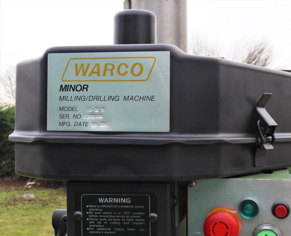 Warco Minor mill with stand, power table feed and tooling